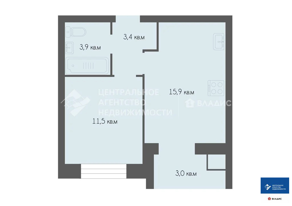 Продажа квартиры, Рыбное, Рыбновский район, Перспективная улица - Фото 4