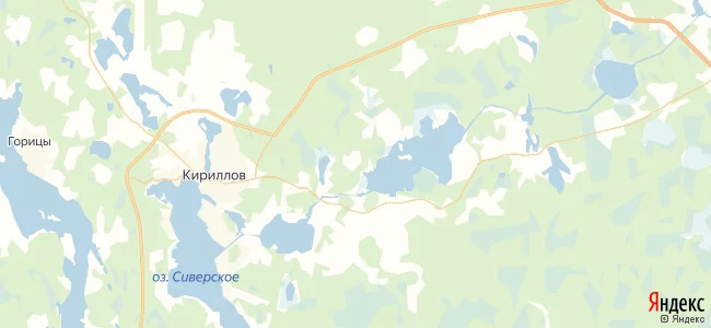 Карта озер кирилловского района
