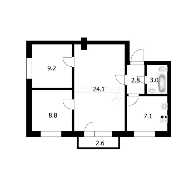Продажа квартиры, Новосибирск, Сибиряков-Гвардейцев пл. - Фото 15