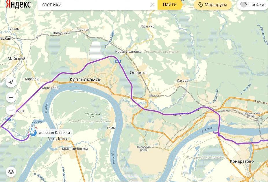 Карта краснокамского района пермского края