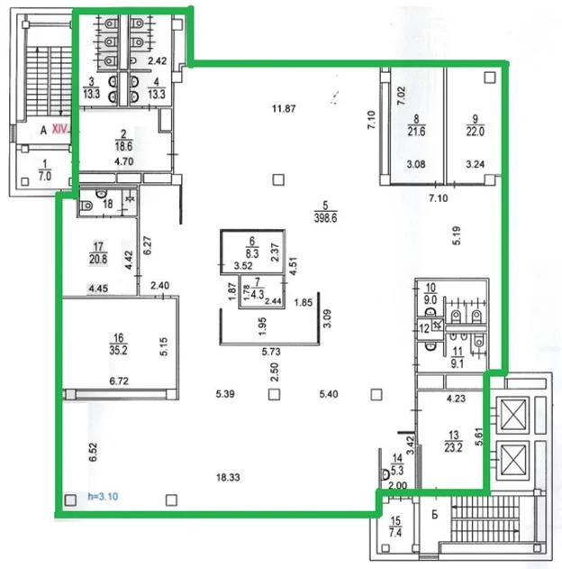 Аренда офиса 1186.7 м2 - Фото 4