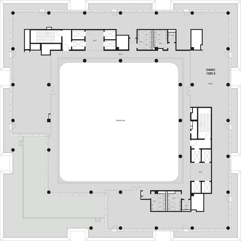 Офис с террасой, 1 286 м2 - Фото 3