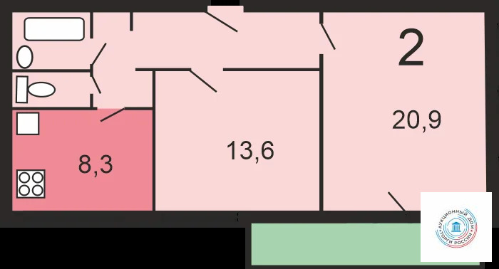 Продается квартира, 37.5 м - Фото 1