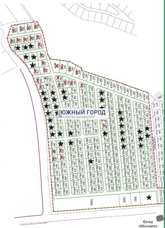 Кадастровая карта новороссийск мысхако