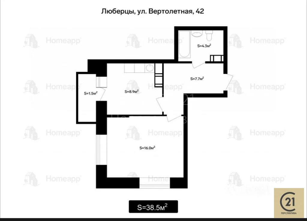 Продажа квартиры, Люберцы, Люберецкий район, улица Вертолетная - Фото 7