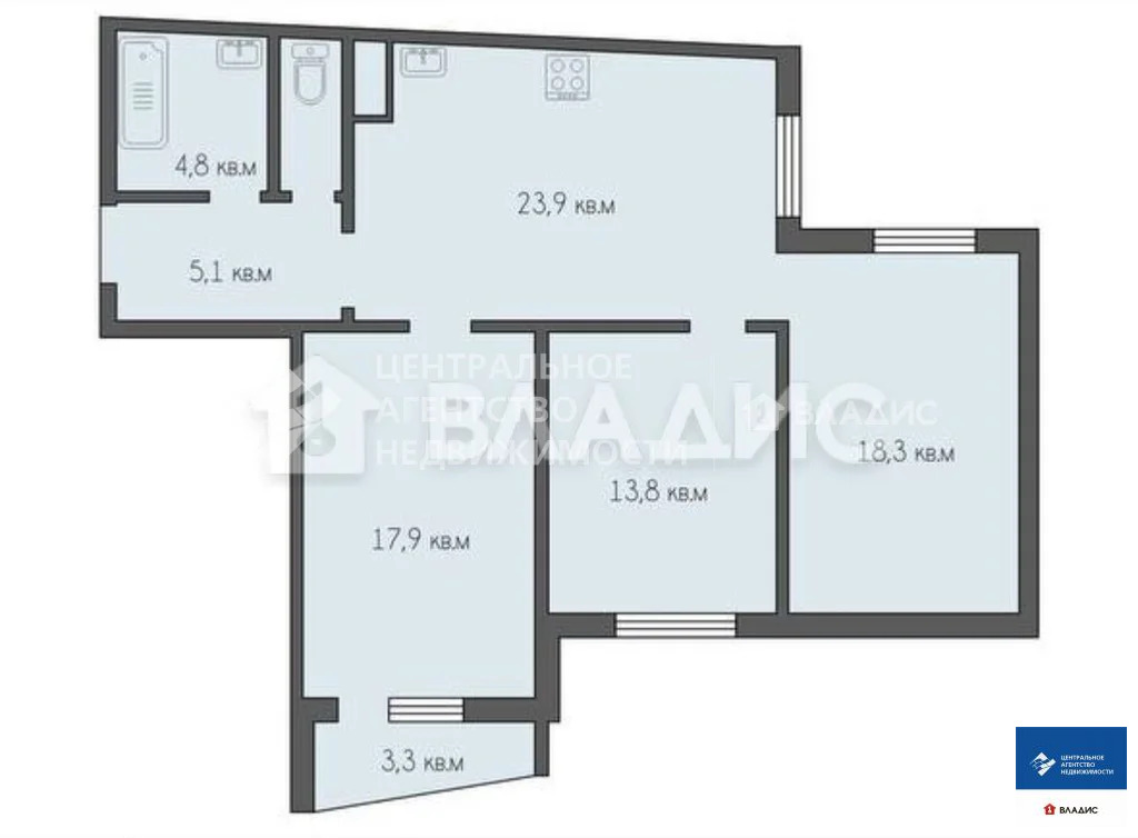 Продажа квартиры, Рязань, Брестская улица - Фото 4