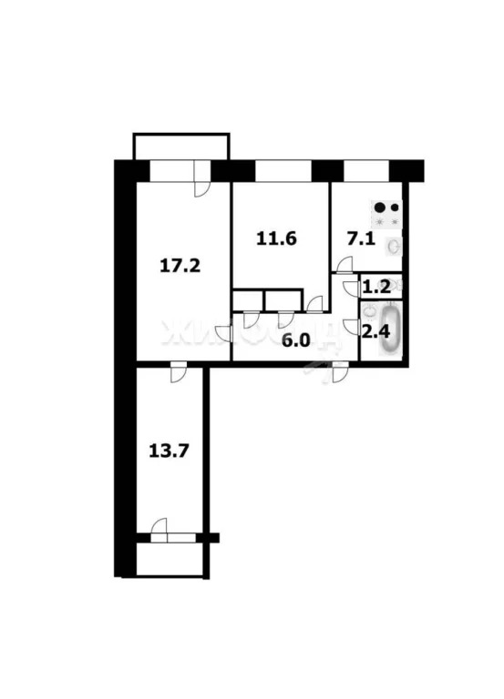 Продажа квартиры, Новосибирск, ул. Бориса Богаткова - Фото 22