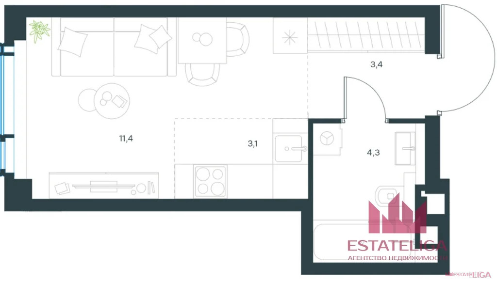 Продажа квартиры, ул. Озерная - Фото 1