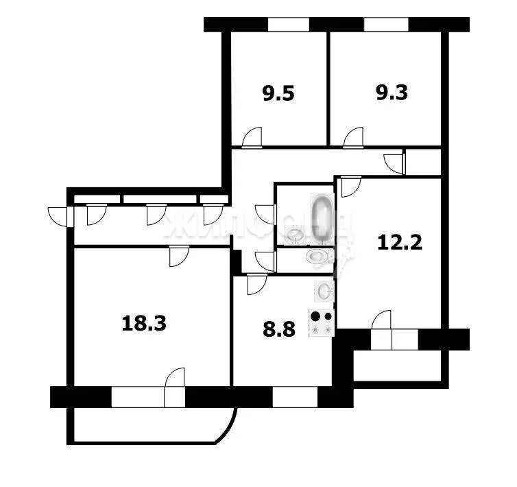 Продажа квартиры, Новосибирск, ул. Троллейная - Фото 31