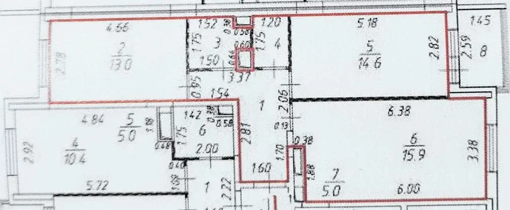 Продаю трехкомнатную квартиру 61.5м Московская область, Одинцовский ... - Фото 13