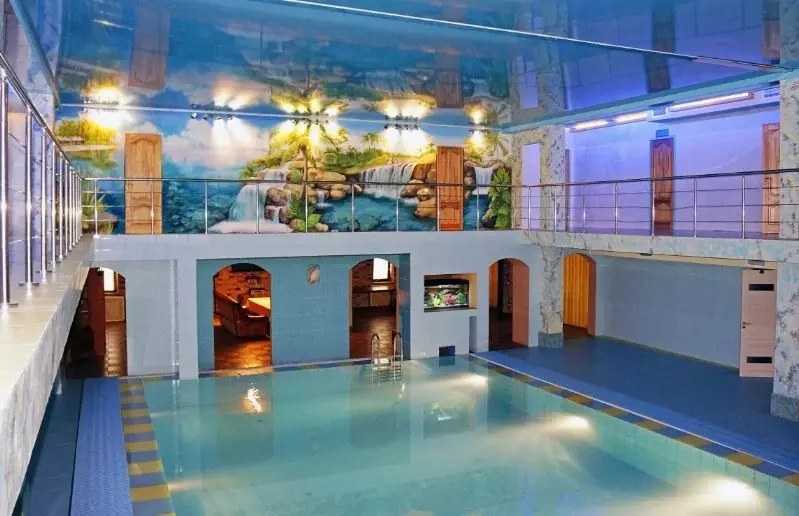 Шикарный коттедж с огромным бассейном, банкетным залом в Осиновой роще - Фото 13