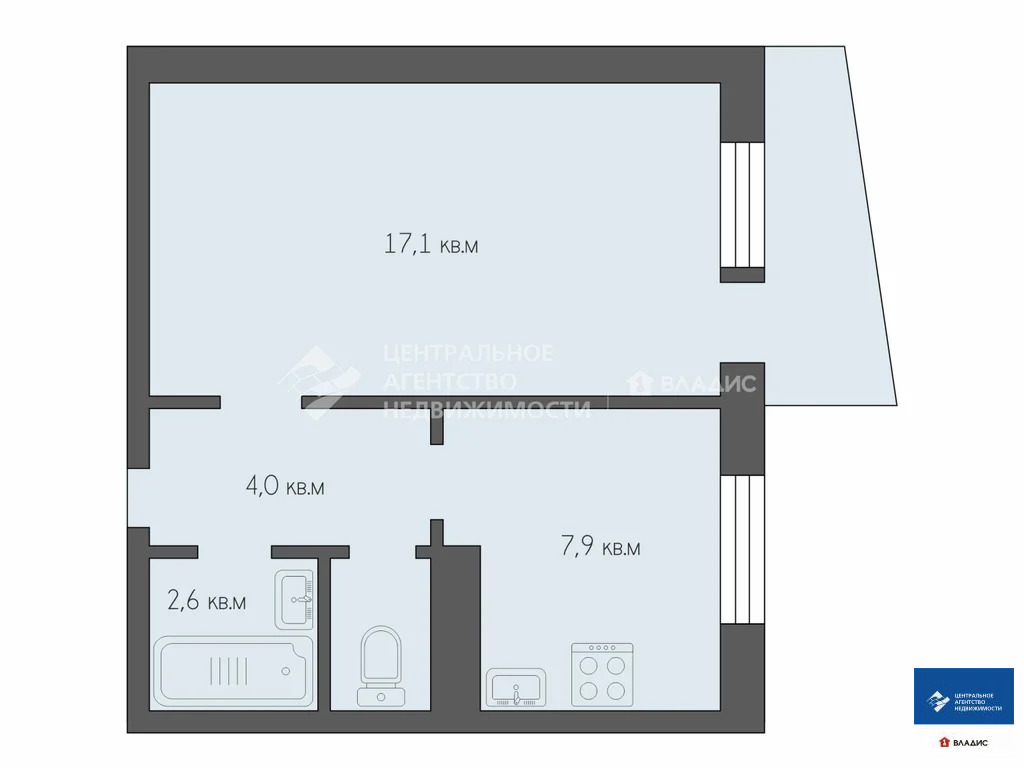 Продажа квартиры, Рязань, ул. Бирюзова - Фото 9