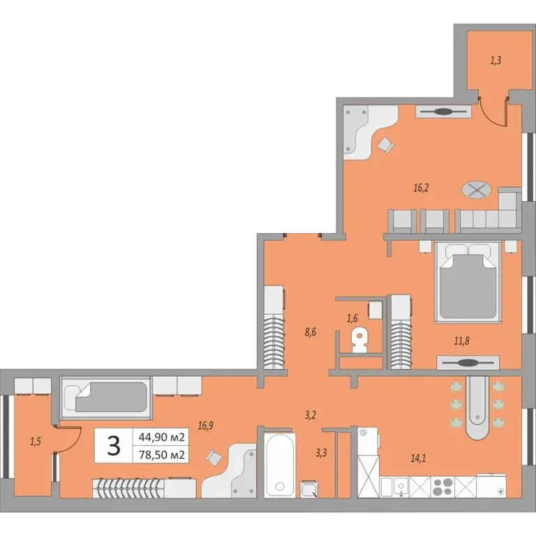 Продажа квартиры в новостройке, Оренбург, ул. Юркина - Фото 2