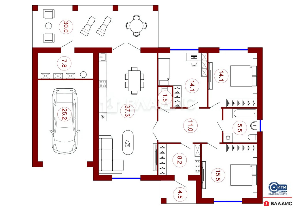 Продажа дома, Медовка, Рамонский район, Лазурная улица - Фото 5