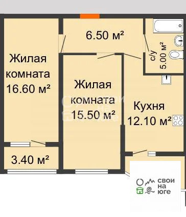 Продажа квартиры, Краснодар, им. Адмирала Крузенштерна б-р. - Фото 10