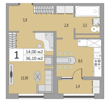 Продажа квартиры, Оренбург, ул. Юркина - Фото 8