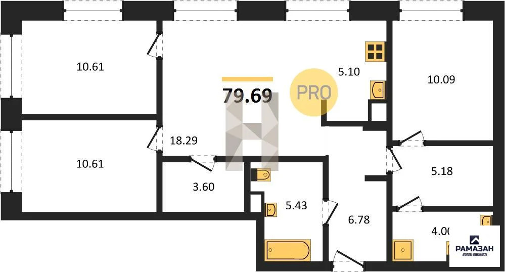 Продажа квартиры в новостройке, Казань, м. Проспект Победы, ... - Фото 1