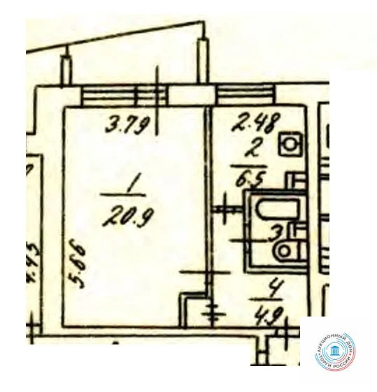 Продается квартира, 34.8 м - Фото 6