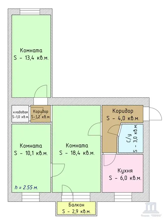 Продаю 3 к квартиру в Ростове-на-Дону пер Энергетиков район ЖК Рубин - Фото 14
