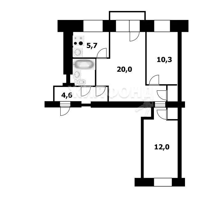 Продажа квартиры, Колывань, Колыванский район, Соловьёва - Фото 16