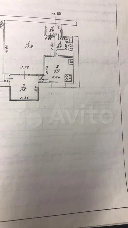 1-к квартира, 31.9 м, 3/5 эт. - Фото 9