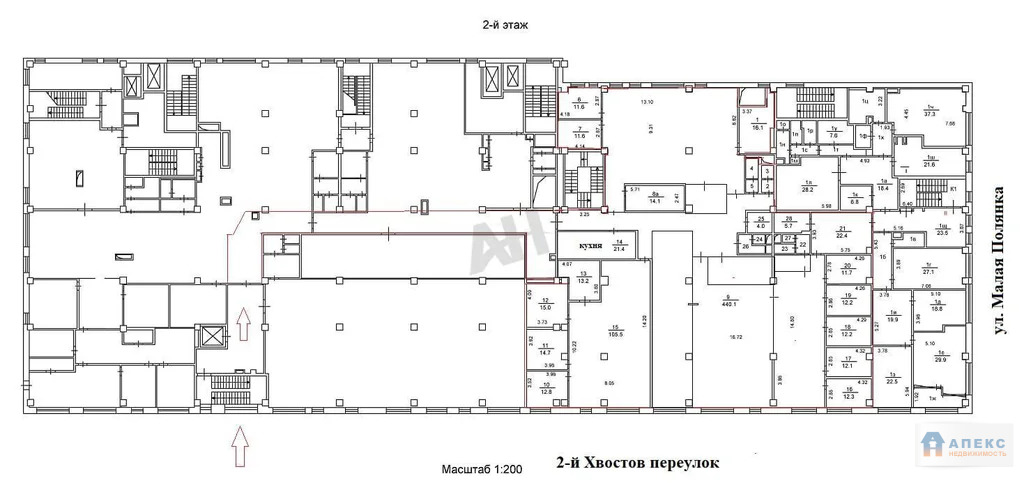 Аренда офиса 903 м2 м. Полянка в административном здании в Якиманка - Фото 8