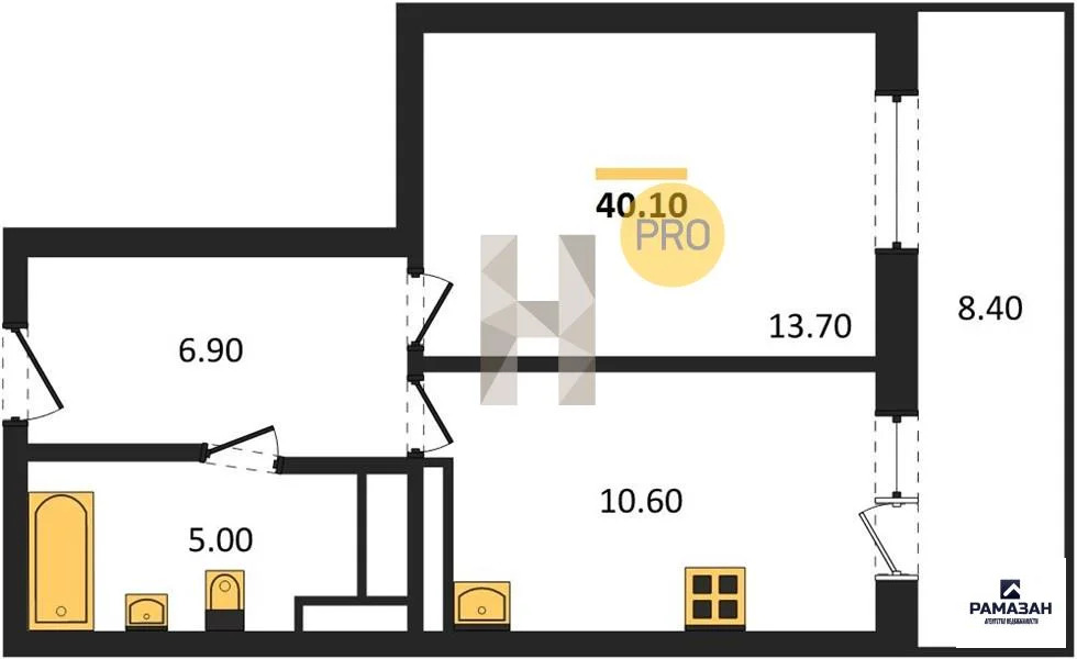 Продажа квартиры в новостройке, Набережные Челны, Набережночелнинский ... - Фото 1