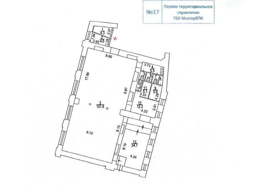 Торговое помещение 218.4 м2 в аренду - Фото 3