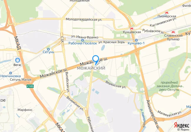 Индекс москвы ул рябиновая