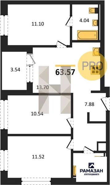 Продажа квартиры в новостройке, Казань, м. Козья слобода, ул. ... - Фото 1