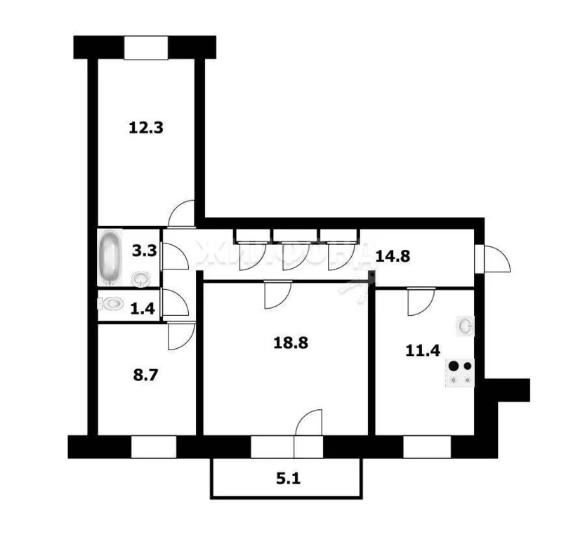 Продажа квартиры, Новосибирск, Солидарности - Фото 10