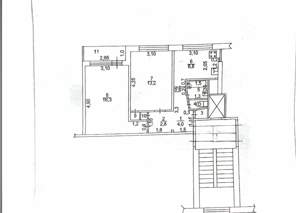 2-к. квартира, 47,3 м2, 5/9 эт. - Фото 15