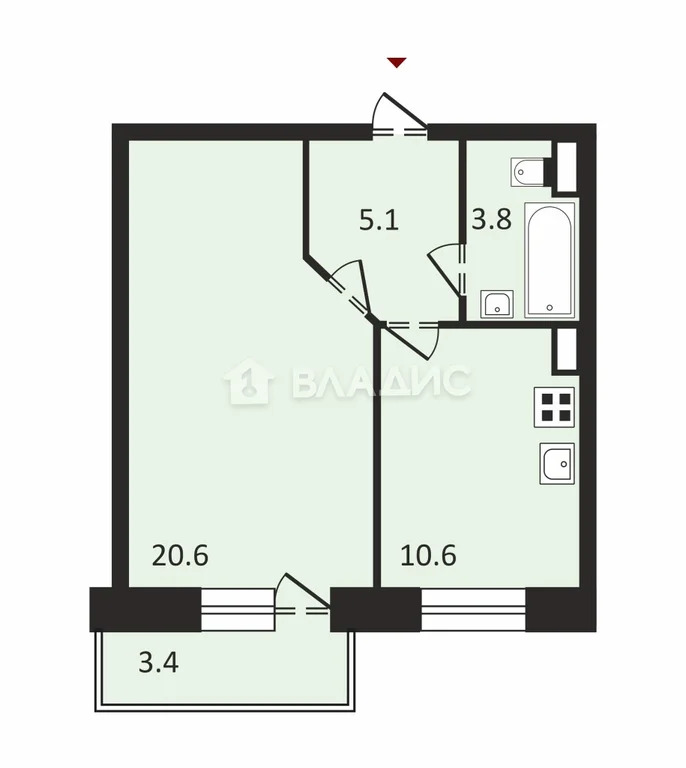 Санкт-Петербург, Витебский проспект, д.85к3, 1-комнатная квартира на ... - Фото 31