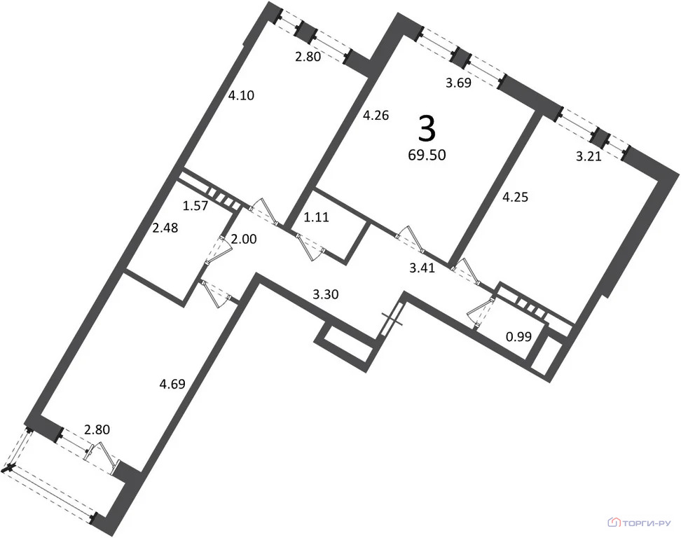 Продажа квартиры, Раево, Краснопахорское с. п., Ирландская улица - Фото 8