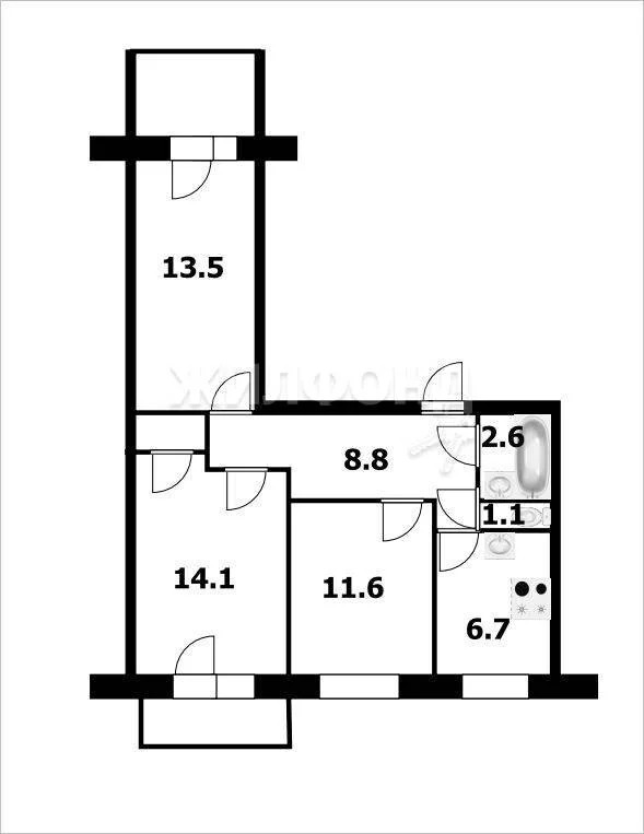 Продажа квартиры, Новосибирск, ул. Челюскинцев - Фото 17