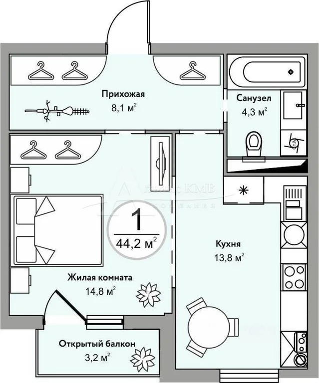 Продажа квартиры, Иноземцево, Изумрудная ул. - Фото 4