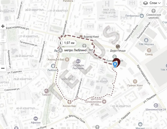 м. Люблино ул. Краснодарская, 543 м2, Здание, ГАБ (ном. объекта: 6630) - Фото 8