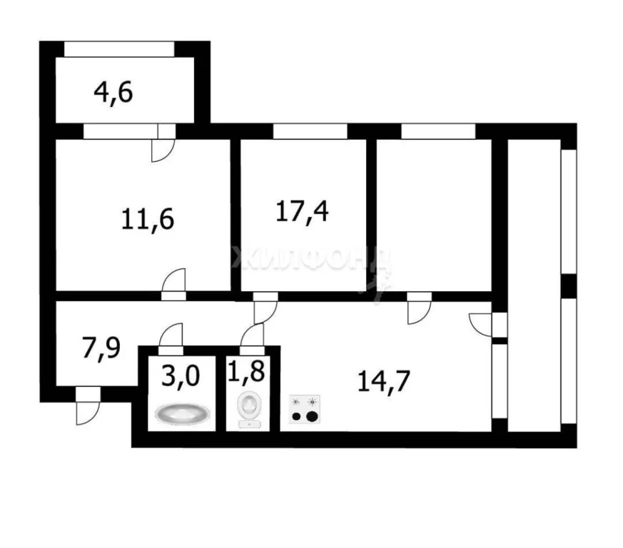 Продажа квартиры, Новосибирск, ул. Николая Островского - Фото 17