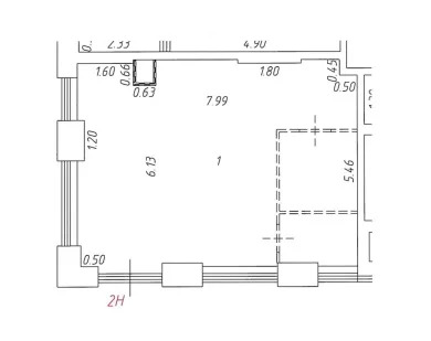 Аренда ПСН площадью 46,2 м2 - Фото 3