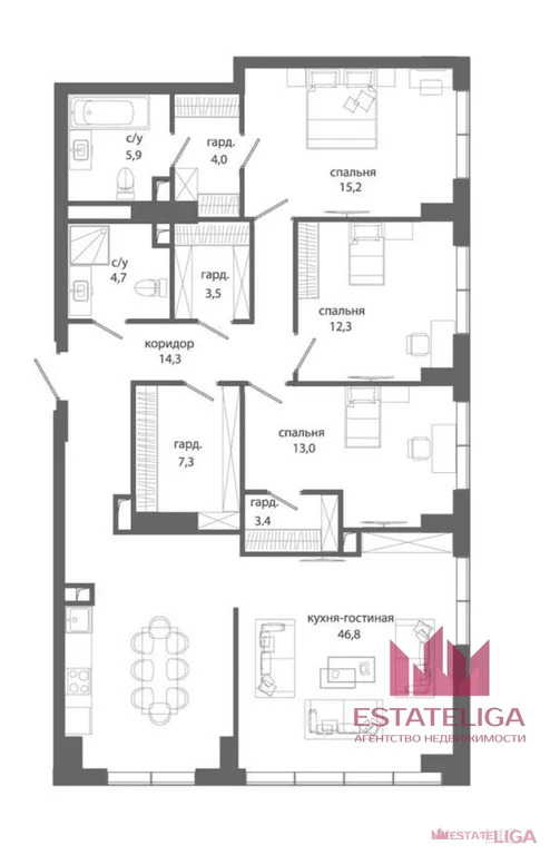 Продажа квартиры, улица Василия Ланового - Фото 3