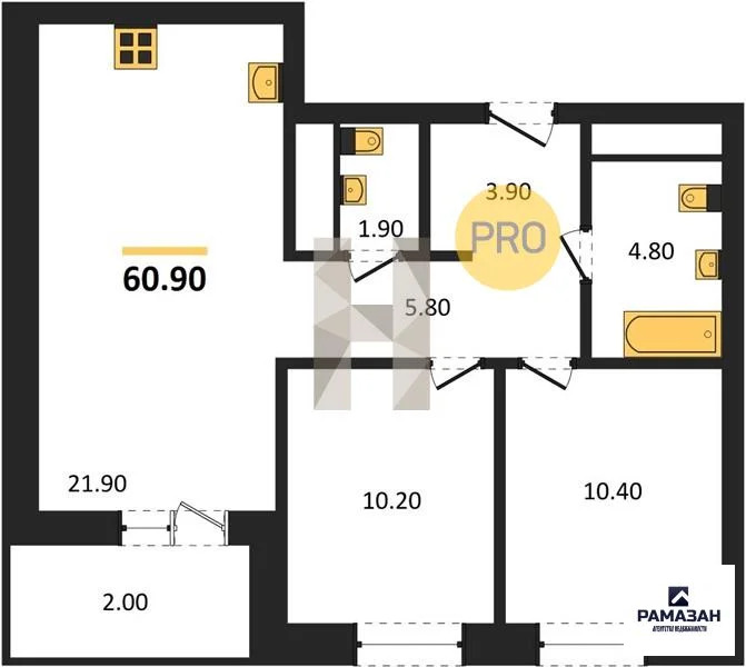Продажа квартиры в новостройке, Казань, м. Горки, ул. Родины - Фото 1