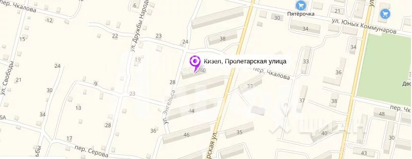 Карта города кизел