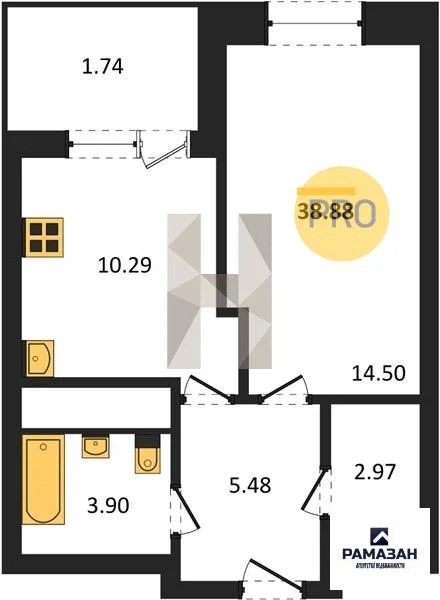 Продажа квартиры в новостройке, Казань, м. Горки, ул. Родины - Фото 1