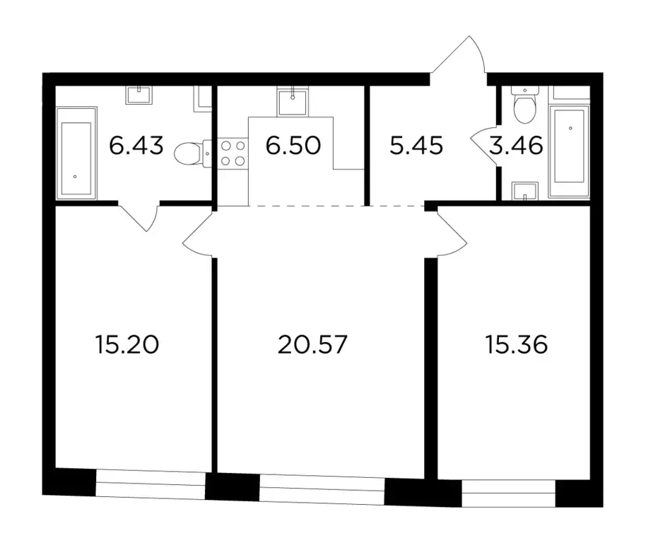 Продаётся 3-х к.кв. в Новостройке Бизнес-класса ЖК Foriver - Фото 0