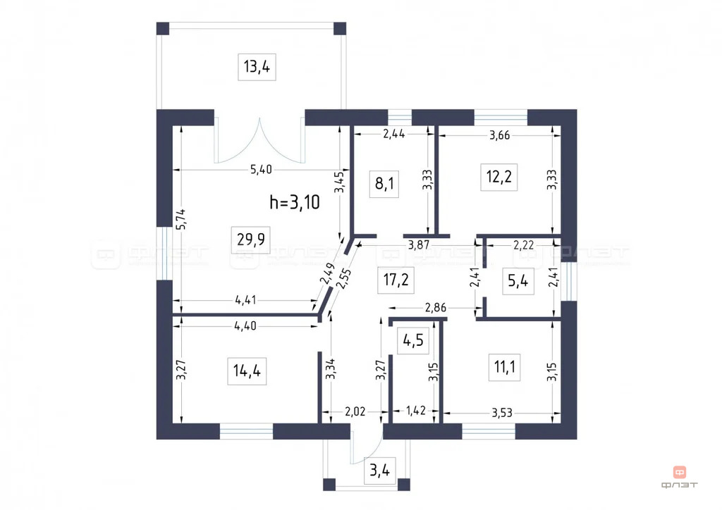 Продажа дома, Макаровка, Лаишевский район, ул. Луговая - Фото 20