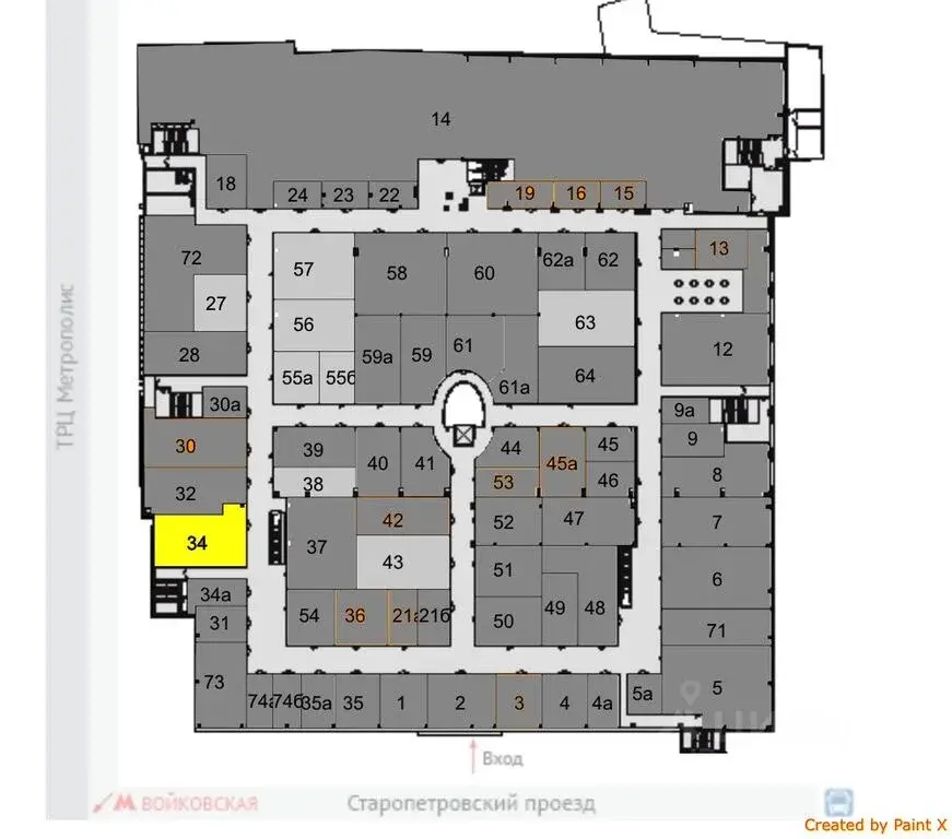 Продаю помещение свободного назначения 84.0м Старопетровский проезд, ... - Фото 1