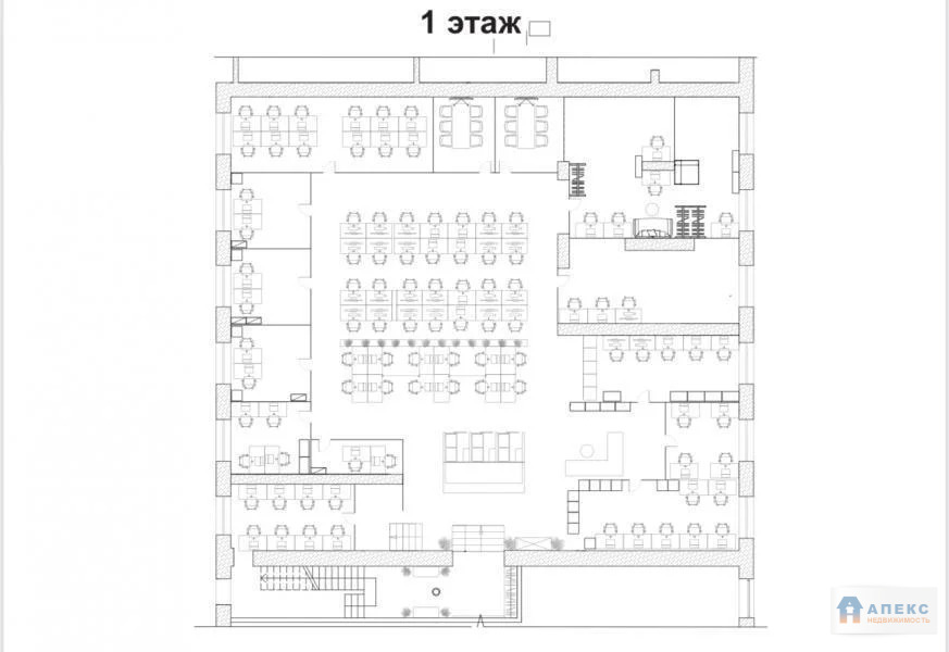 Аренда офиса 510 м2 м. Тульская в бизнес-центре класса В в Даниловский - Фото 6