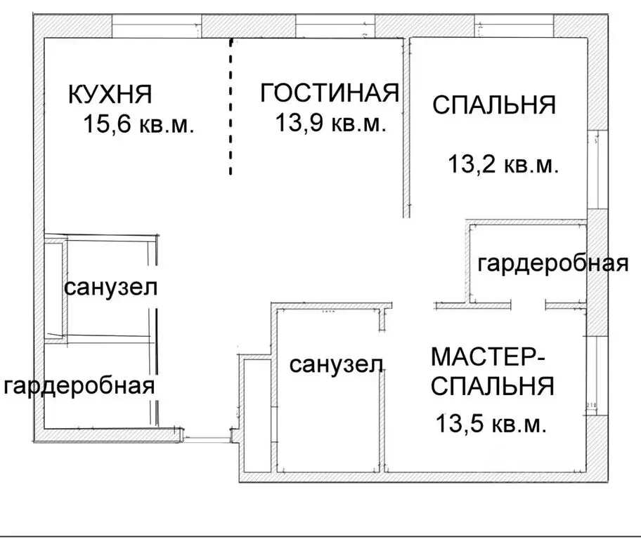 Продаю трехкомнатную квартиру 81.5м наб. Марка Шагала, 1к2, Москва, ... - Фото 9