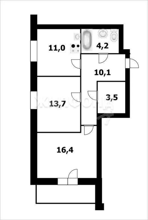 Продажа квартиры, Новосибирск, ул. Русская - Фото 17