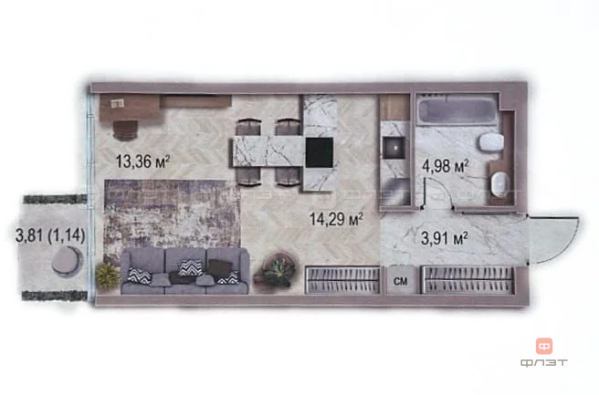 Продажа квартиры в новостройке, Казань, Щербаковский пер. - Фото 2